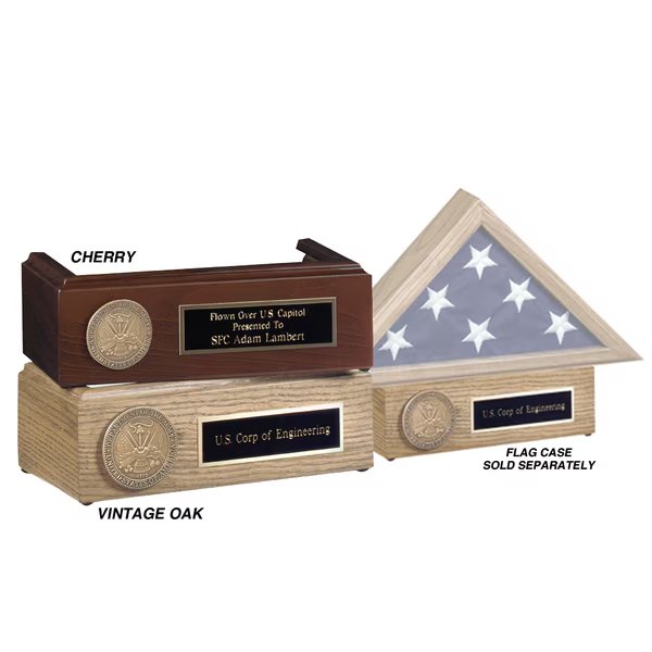 US Marine Cherry Pedestal for Flag Cases, Global Flags Unlimited, Mfr#: 205642